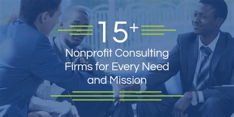 15+ Nonprofit Consulting Firms for Every Need and .